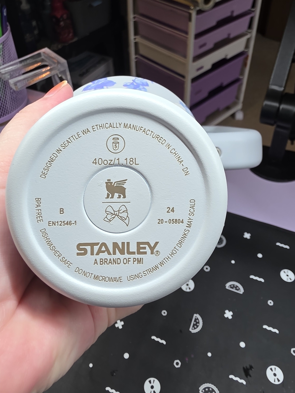 Stanley LoveShackFancy 40oz Tumbler Blue NTW - Picture 9 of 12